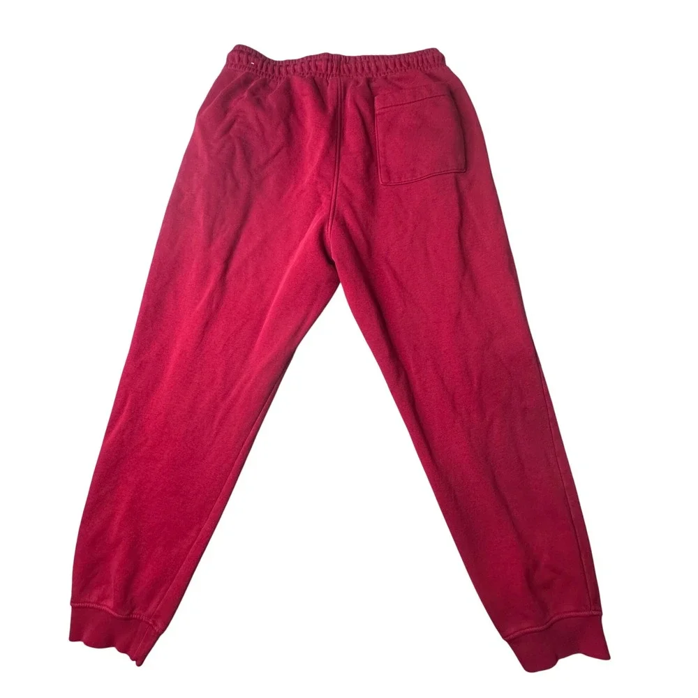 Jordan Sweatpants Mens L Red Essentials Fleece Joggers DQ7340-687 Jumpman Logo
